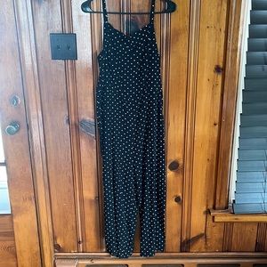 Old Navy Polka Dotted Black and White Jumpsuit with Pockets